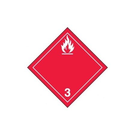 Accuform TDG PLACARD CLASS 3 273MM x 273MM TCP313CT10 TCP313CT10